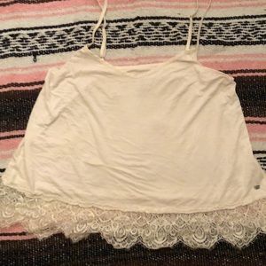American eagle soft and sexy lace trim tank top